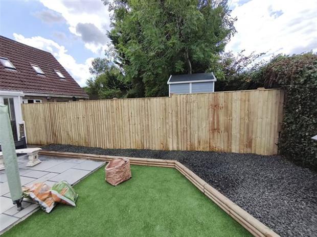 New fence after installation